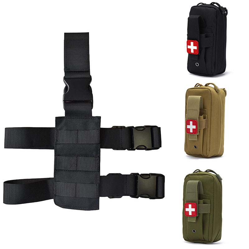 Tactical Thigh Moll Rig EDC Po - First Aid Bag Kit recension och pris