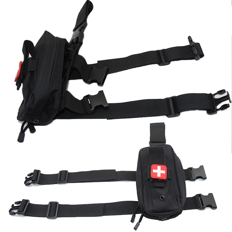 Tactical Thigh Moll Rig EDC Po - First Aid Bag Kit recension och pris