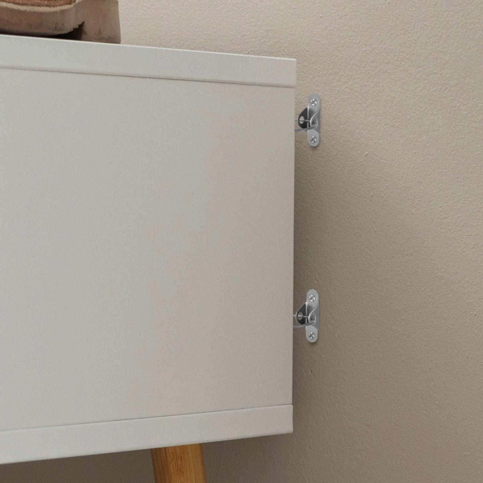 6Sets Furniture Wall Anchors A - Earthquake Anchor Strap recension och pris