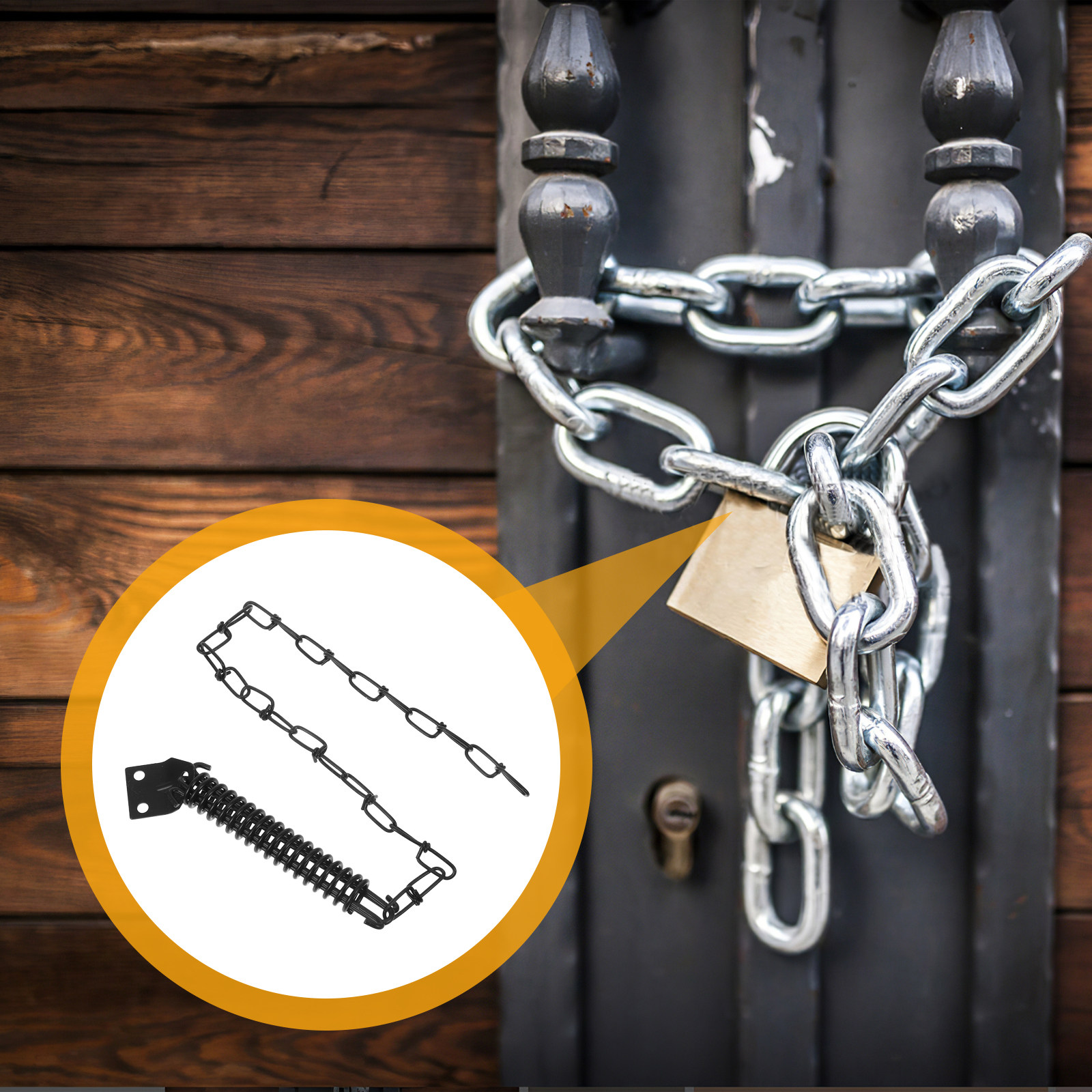 1Set Door Lock Chain Heavy Dut - Security Chain Door recension och pris