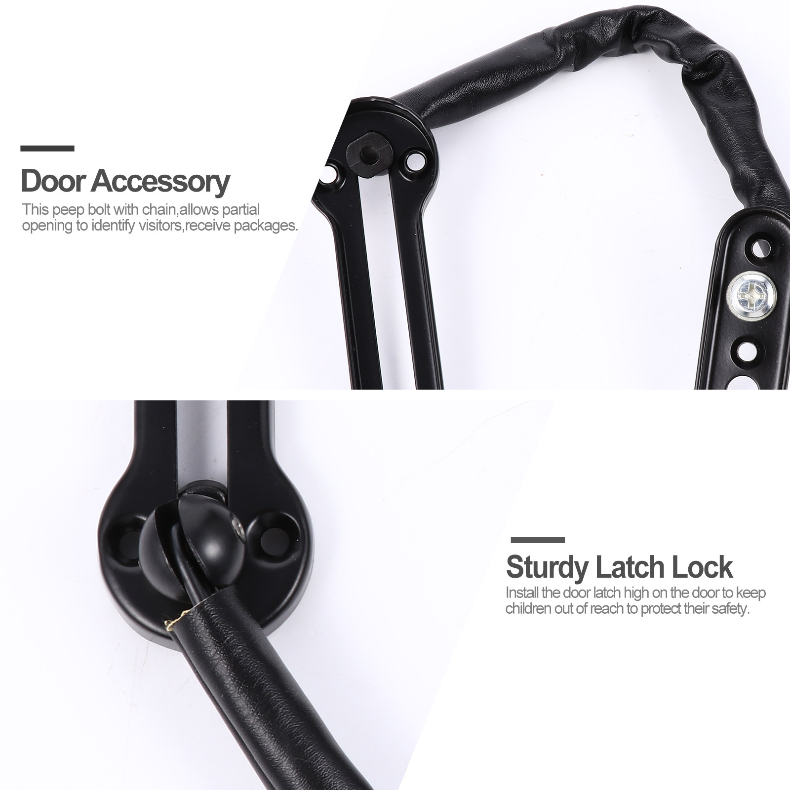 2Pcs Anti-Theft Door Chain Lat - Security Chain Door recension och pris